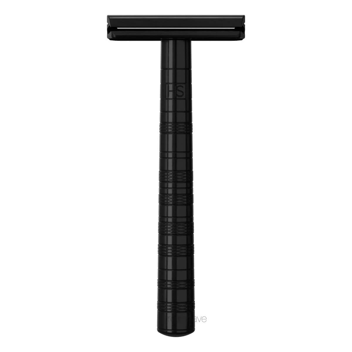 DE razor MEDIUM Jet Black Aluminum from Henson Shaving – Proshave
