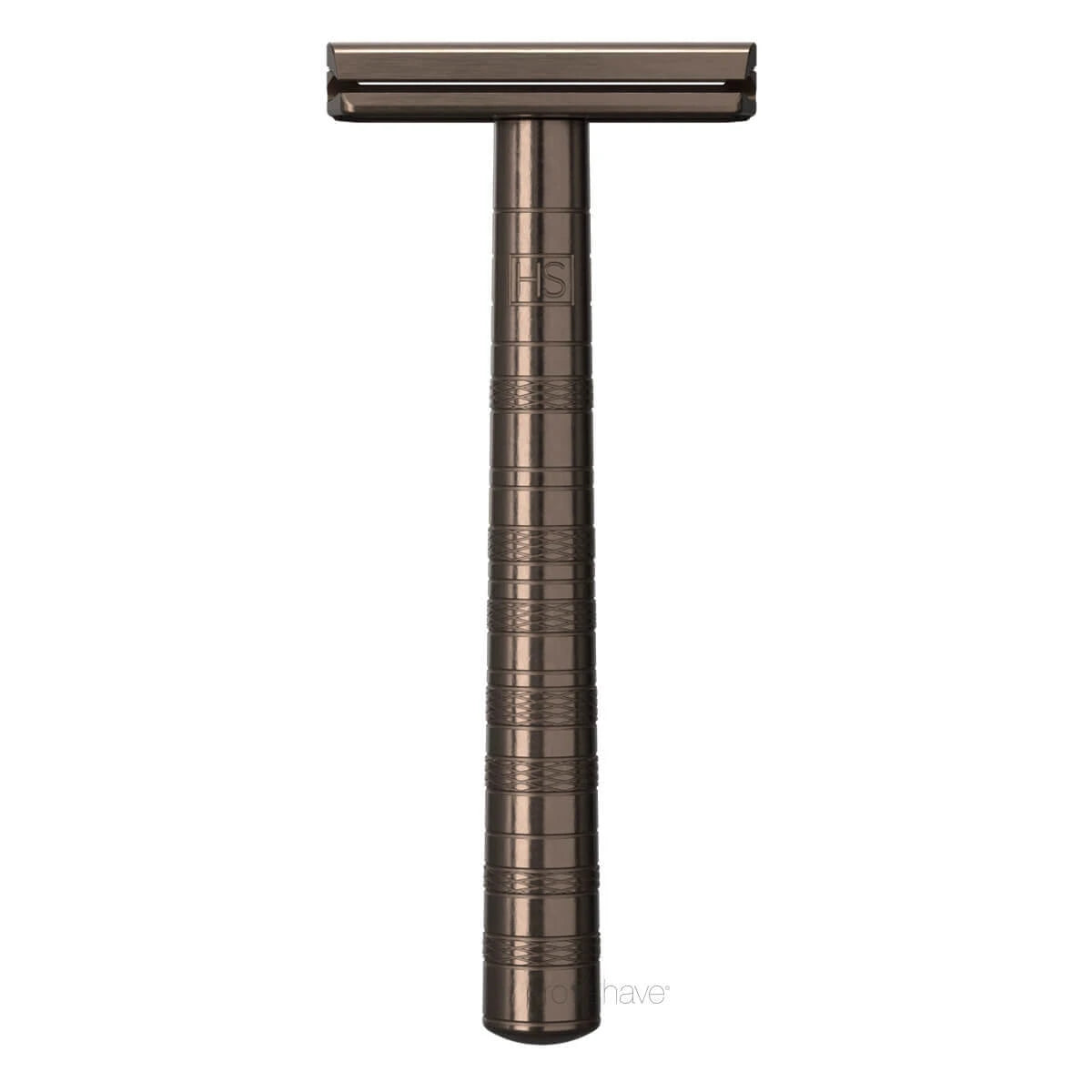 DE razor MEDIUM Tan Aluminum from Henson Shaving – Proshave