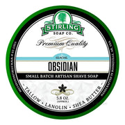 Shaving soap, Glacial Obsidian, 170 ml.