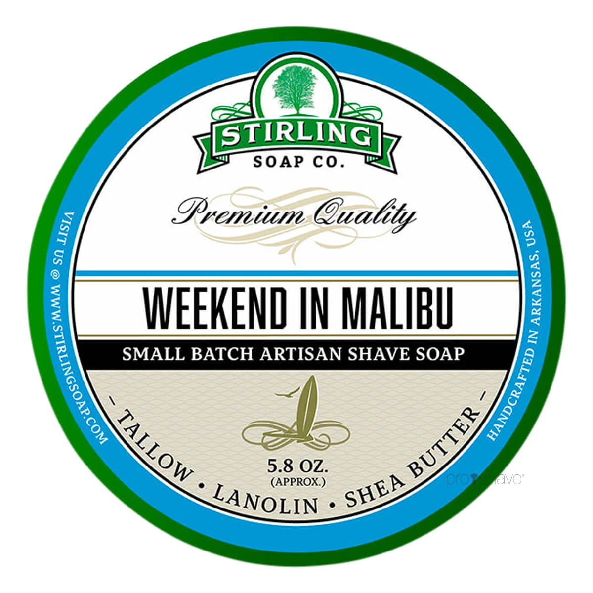 Shaving soap, Weekend in Malibu, 170 ml.