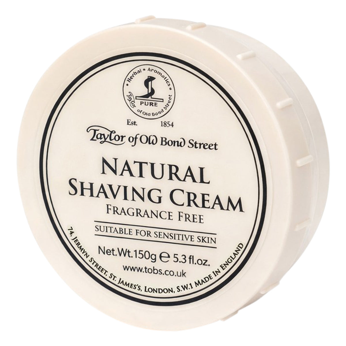 Shaving cream, Natural, 150 g.