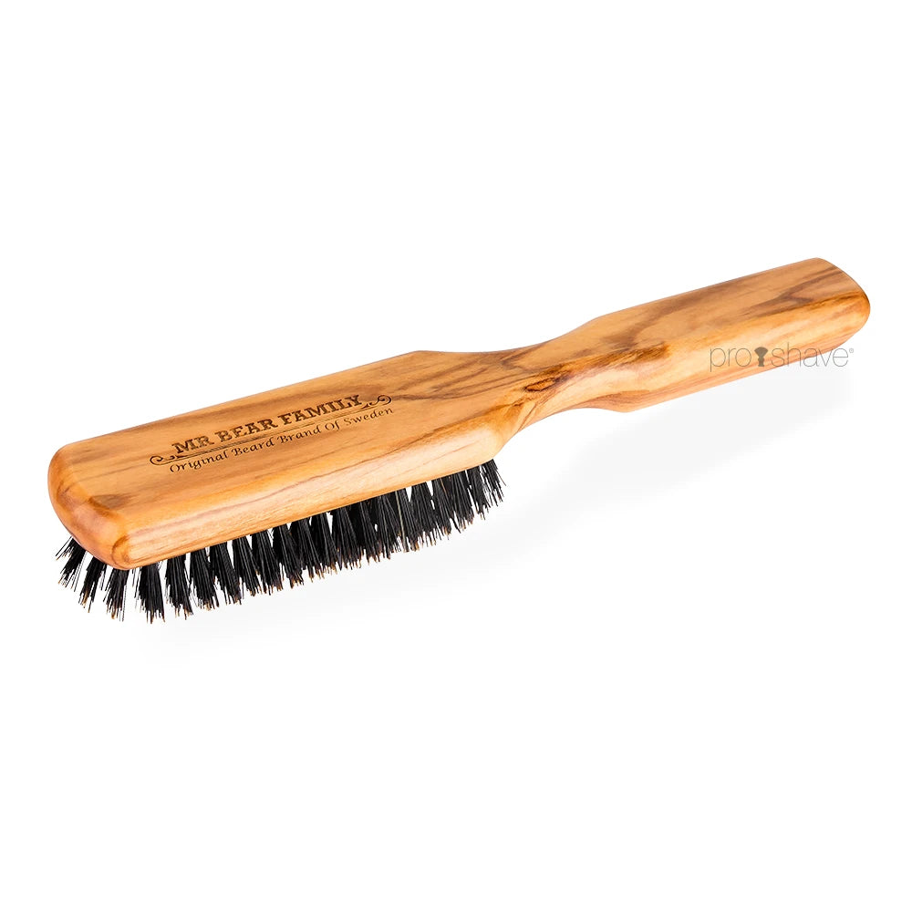 Beard brush, Olive wood