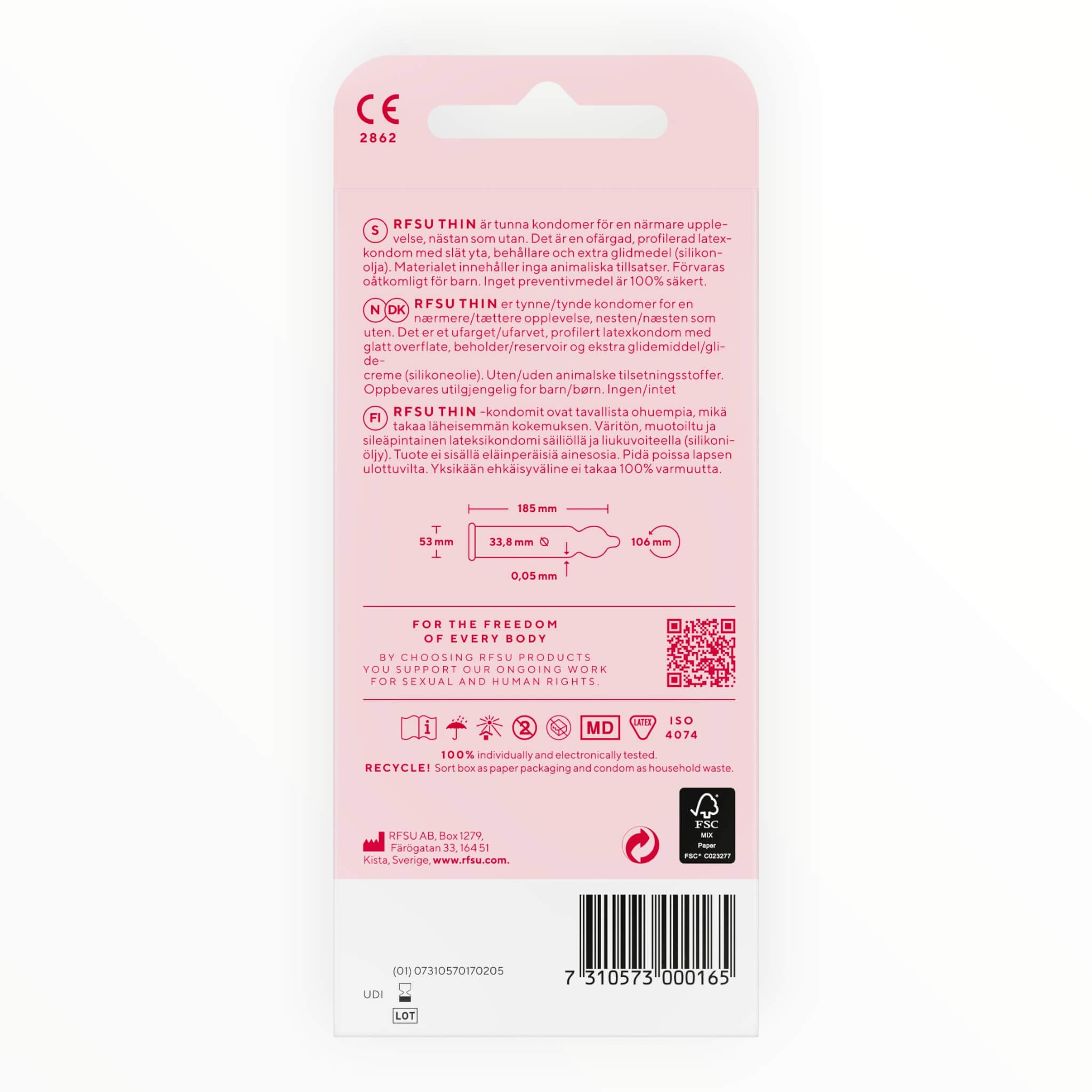 Thin Condoms, 10-pack