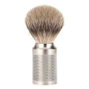 Silvertip Shaving Brush, 21 mm, Rocca, Stainless steel - Matte finish