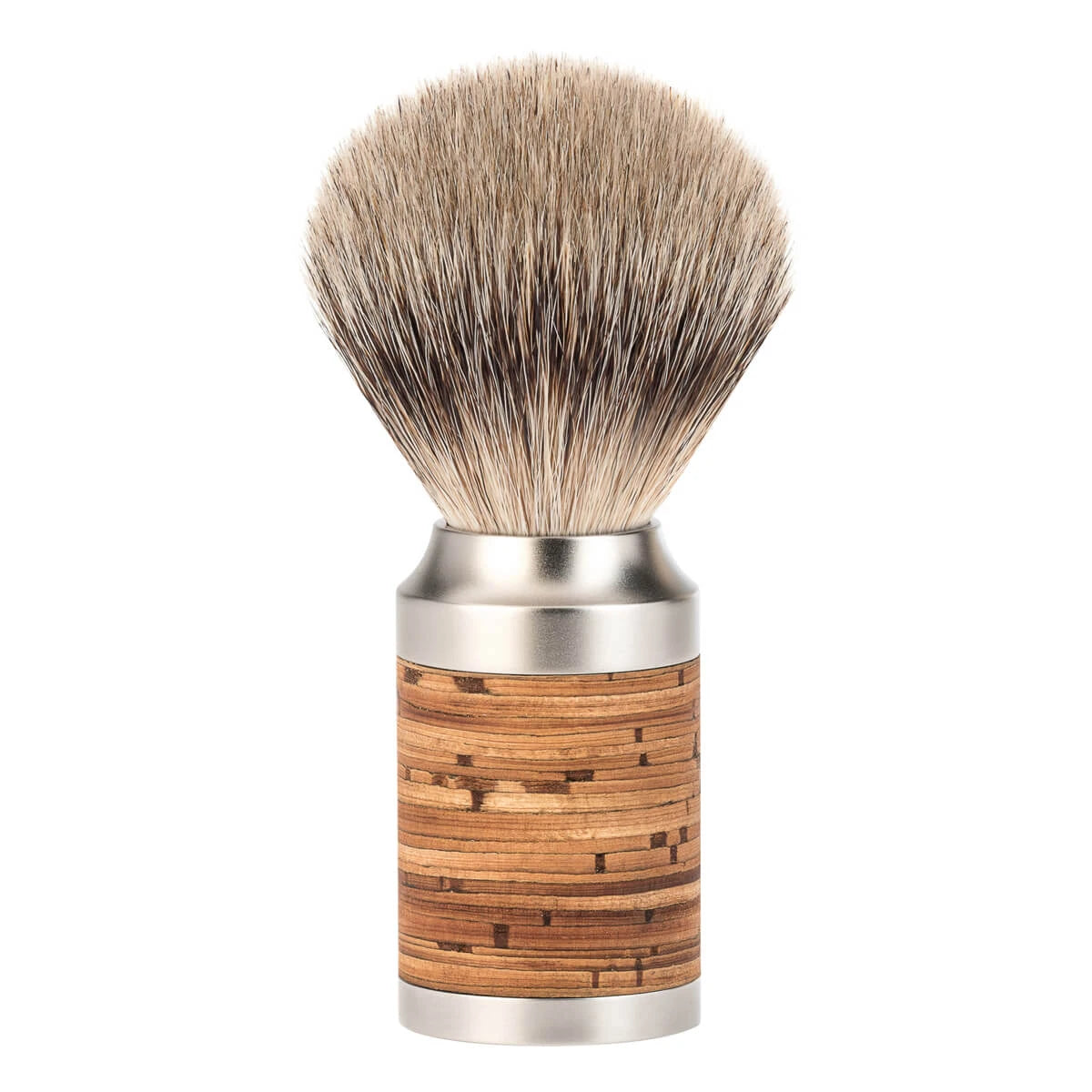Silvertip Shaving Brush, 21 mm, Rocca, Stainless steel & Birch bark