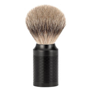 Silvertip Shaving Brush, 21 mm, Rocca, Black stainless steel