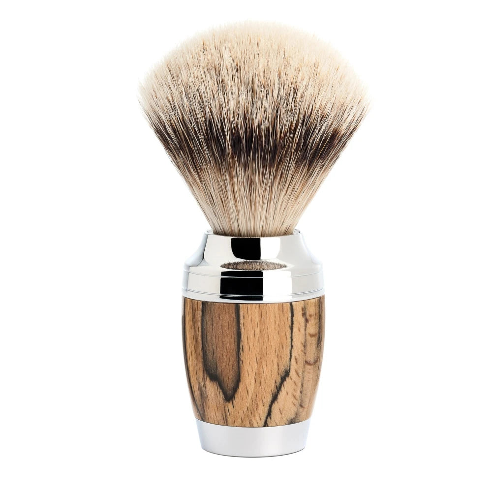 Silvertip Shaving Brush, 21 mm, Stylo, Spalted Beech
