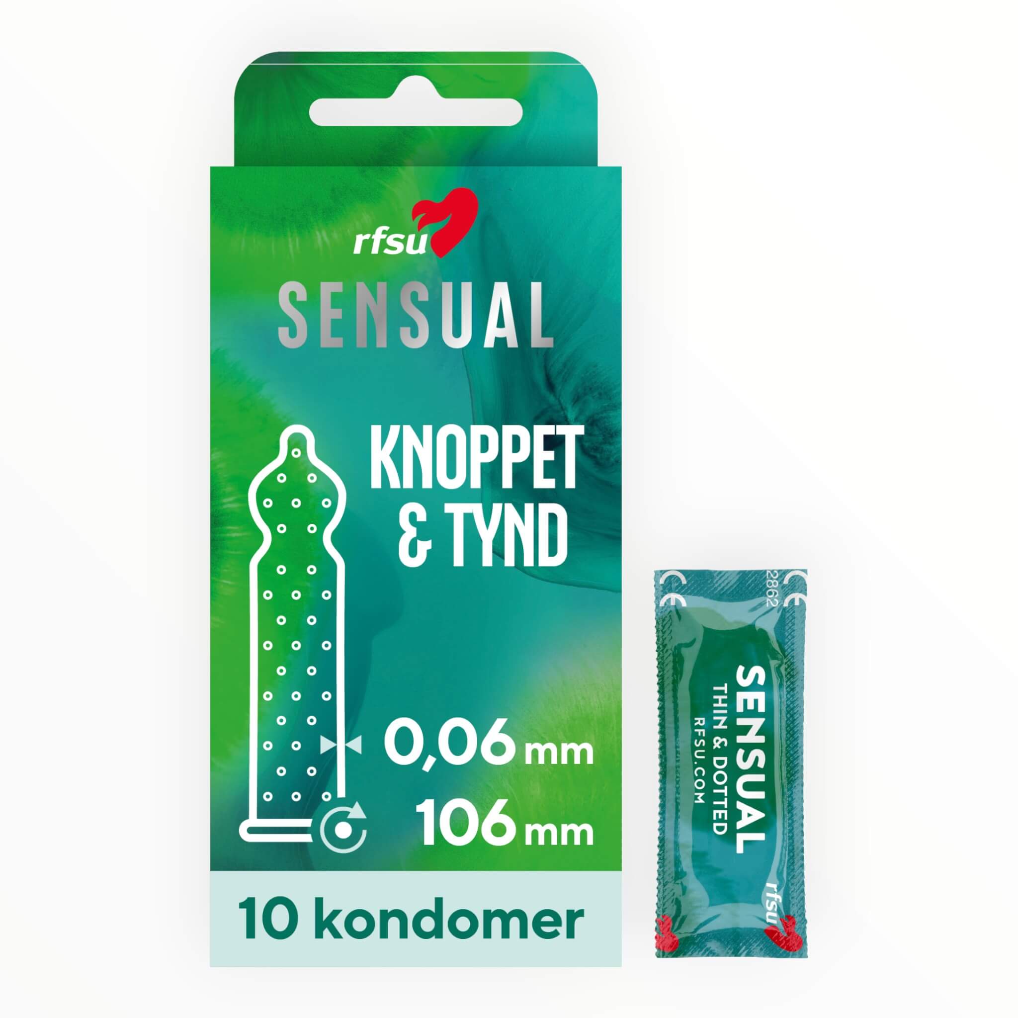 Sensual Condoms, 10-pack