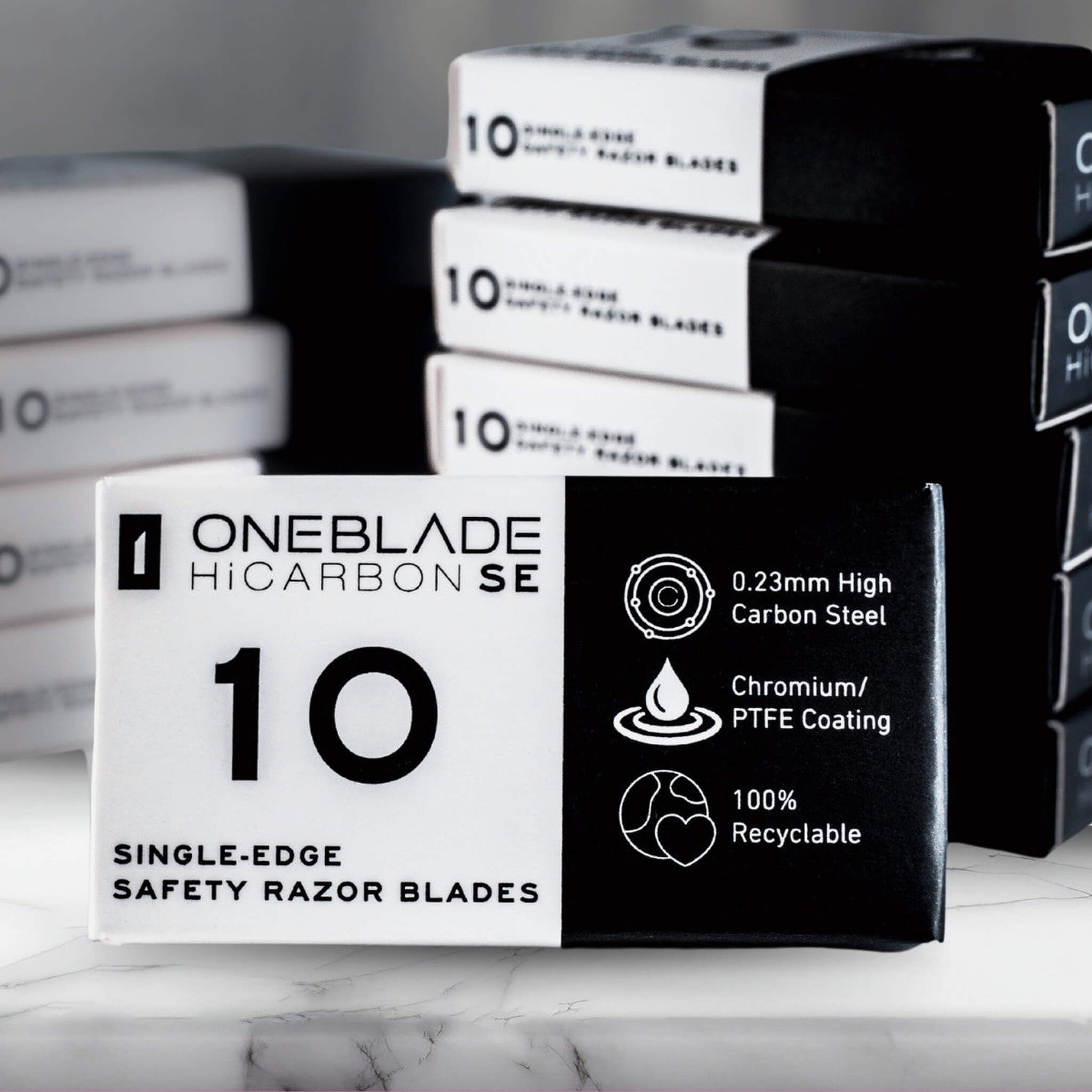 HiCarbon SE Single Edge Razor Blades, 10 pcs.
