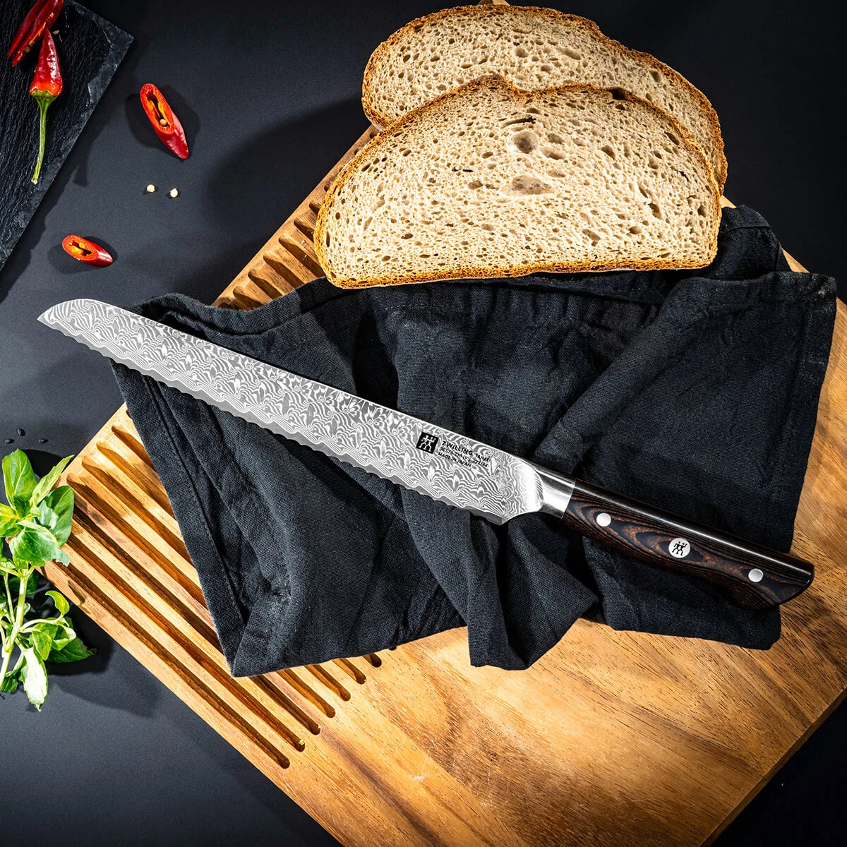 Zwilling Tanrei Bread knife 23 cm, Micarta
