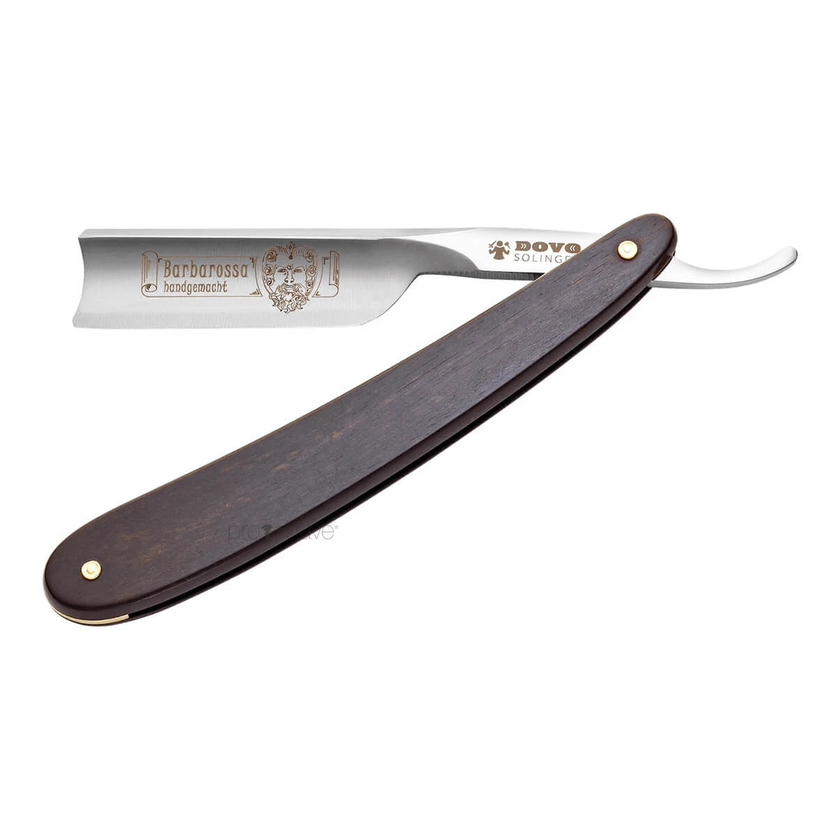 Straight Razor 5/8, Spanish point, Barbarossa, Short, Ebony