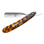 Straight Razor 5/8, Round nose, Barbarossa, Short, Imit. Tortoiseshell