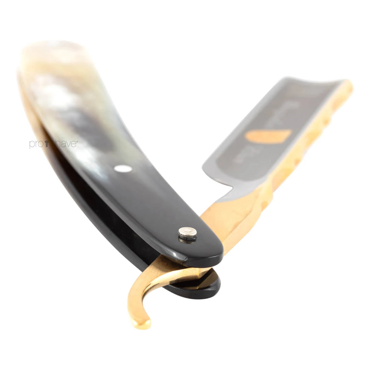 Straight Razor 5/8, Spanish point, Bergischer Löwe, Buffalo horn