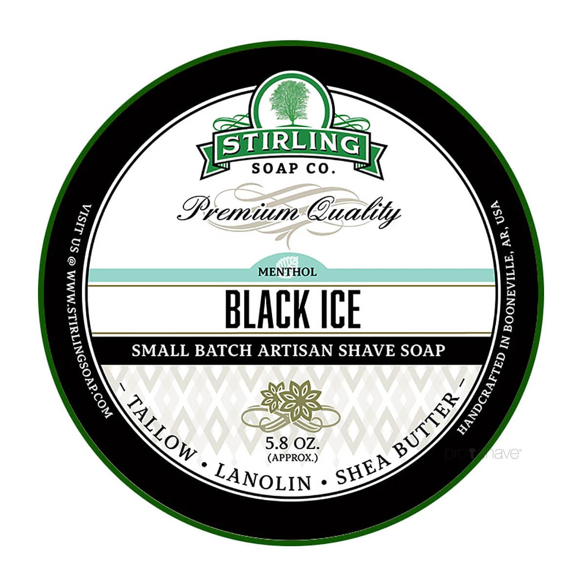 Shaving soap, Black Ice, 170 ml.
