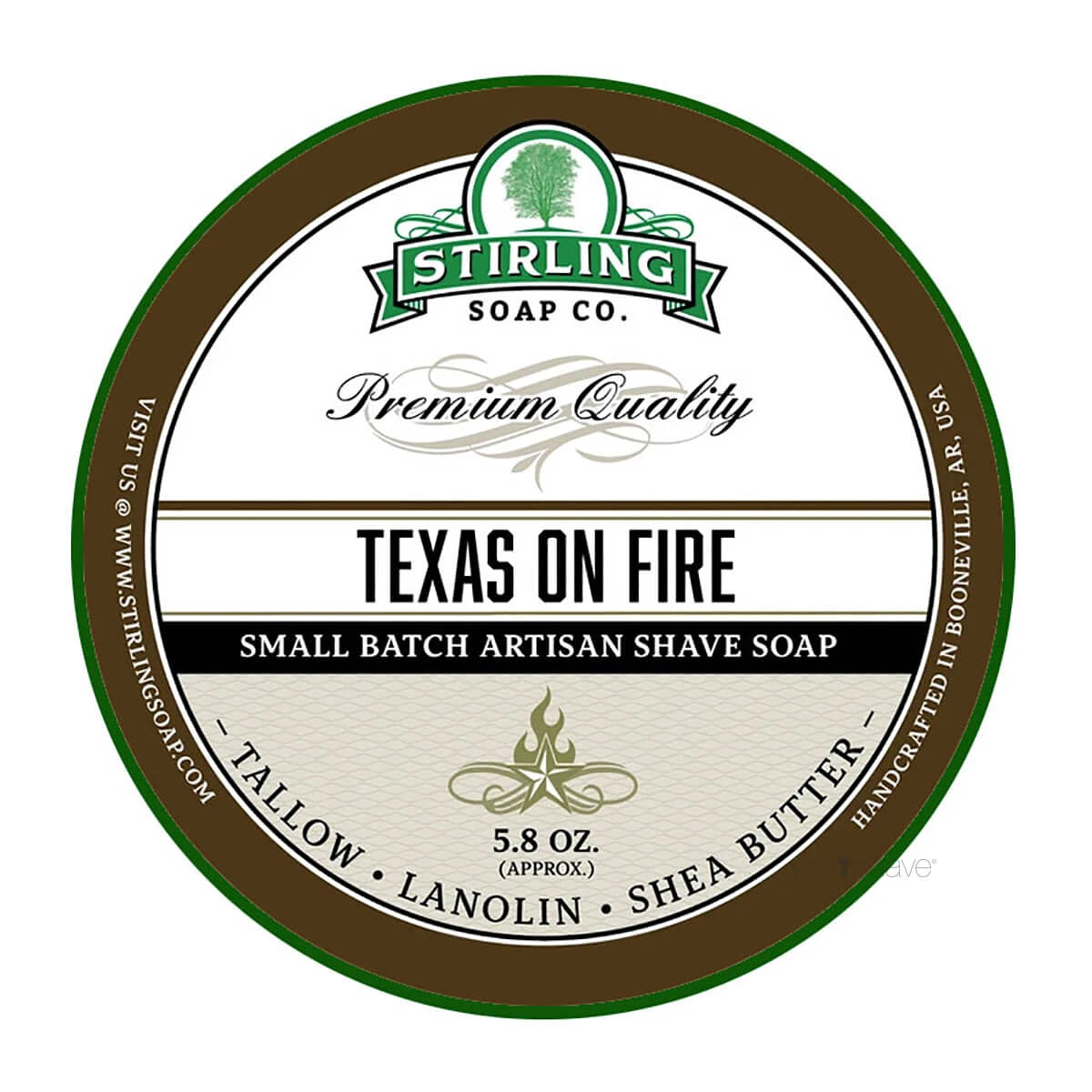 Shaving soap, Texas on Fire, 170 ml.