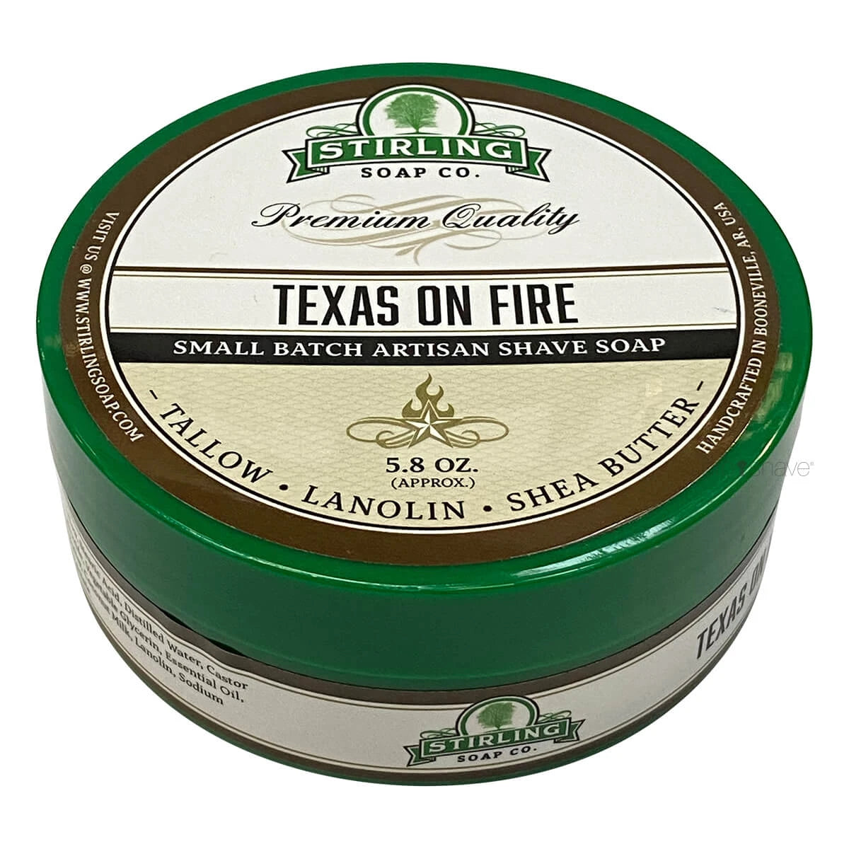 Shaving soap, Texas on Fire, 170 ml.