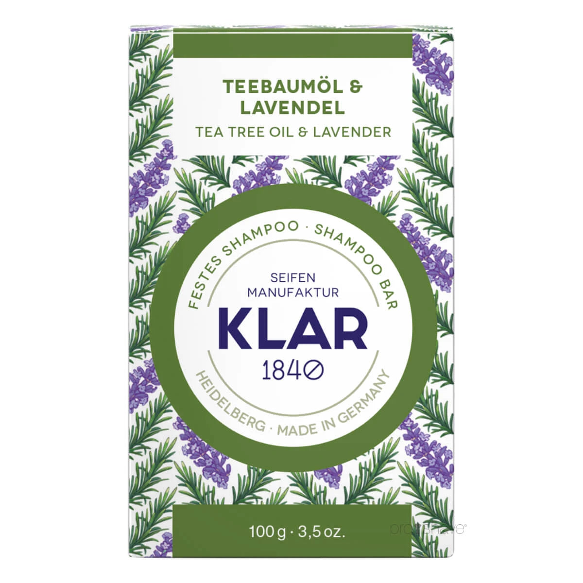 Shampoo Bar, Tea Tree Oil & Lavender, 100 gr.