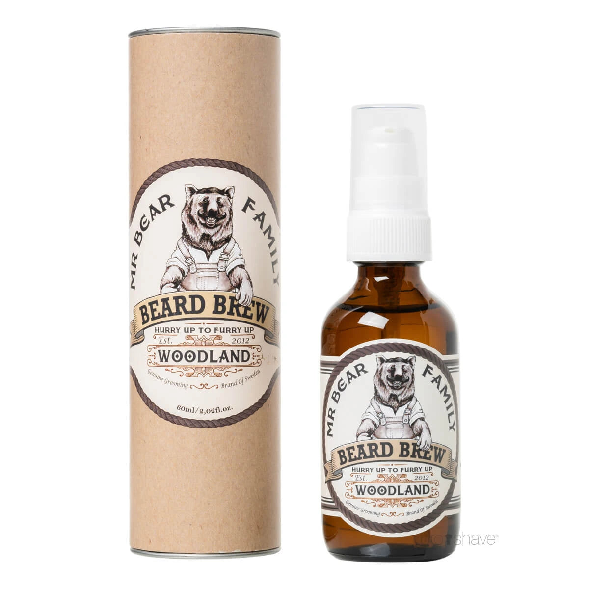 Beard oil, Beard Brew Oil, Woodland, 60 ml.