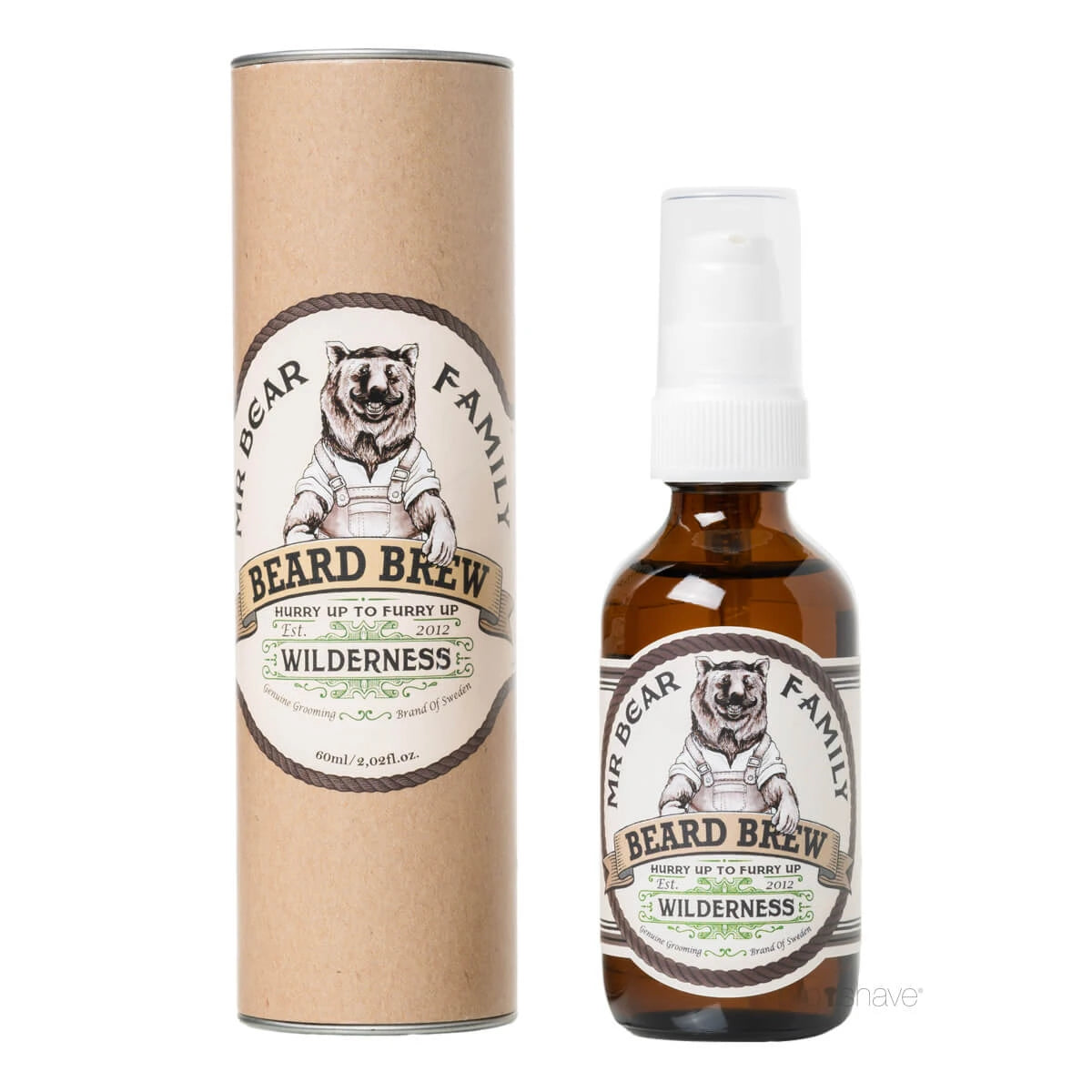 Beard Oil, Beard Brew Oil, Wilderness, 60 ml.