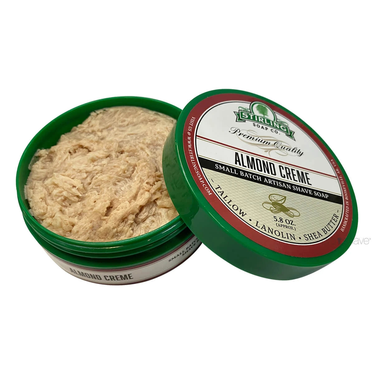 Shaving soap, Almond Creme, 170 ml.