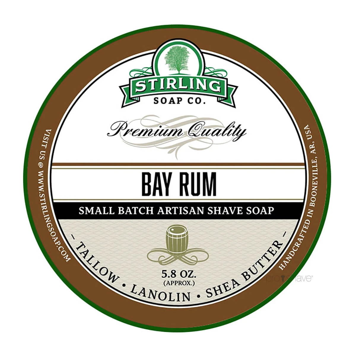 Shaving soap, Bay Rum, 170 ml.
