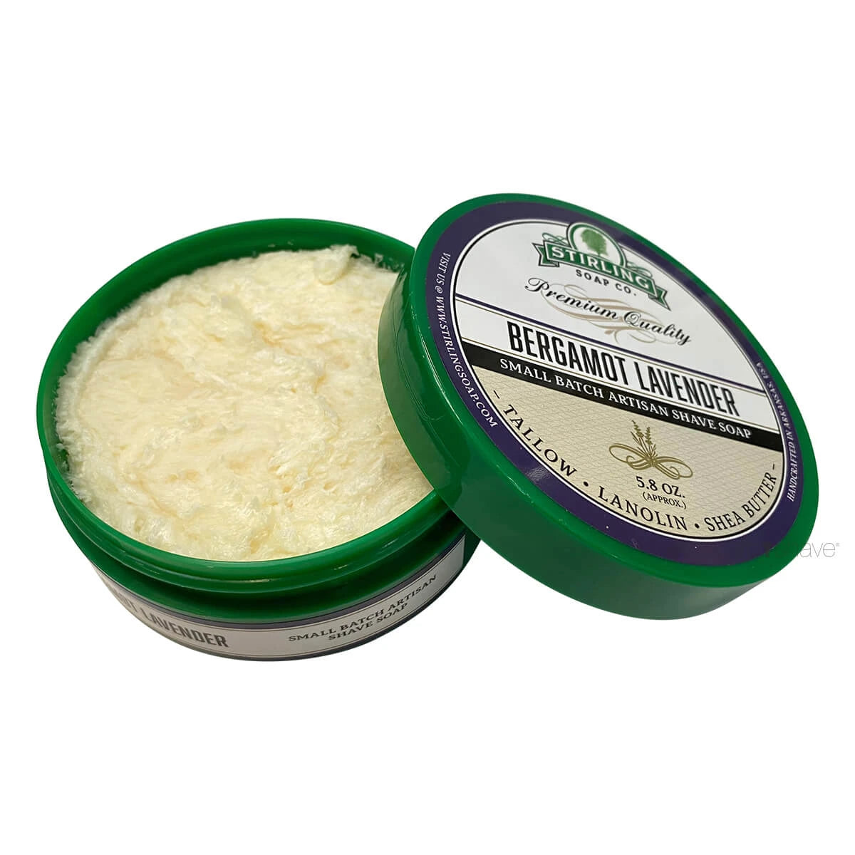 Shaving soap, Bergamot Lavender, 170 ml.