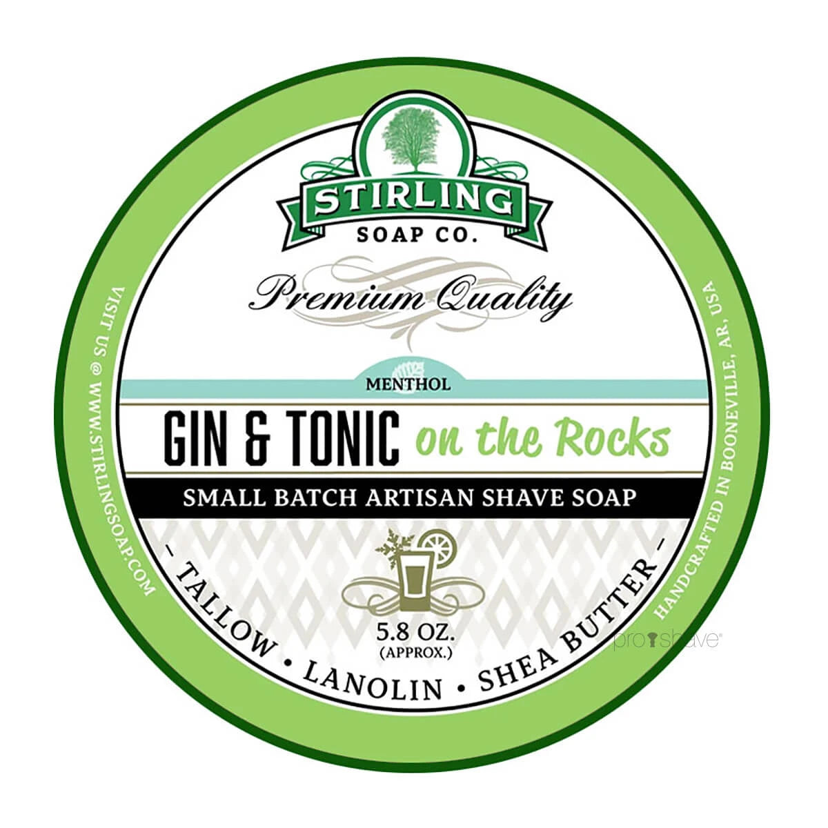 Shaving soap, Gin & Tonic on the Rocks, 170 ml.
