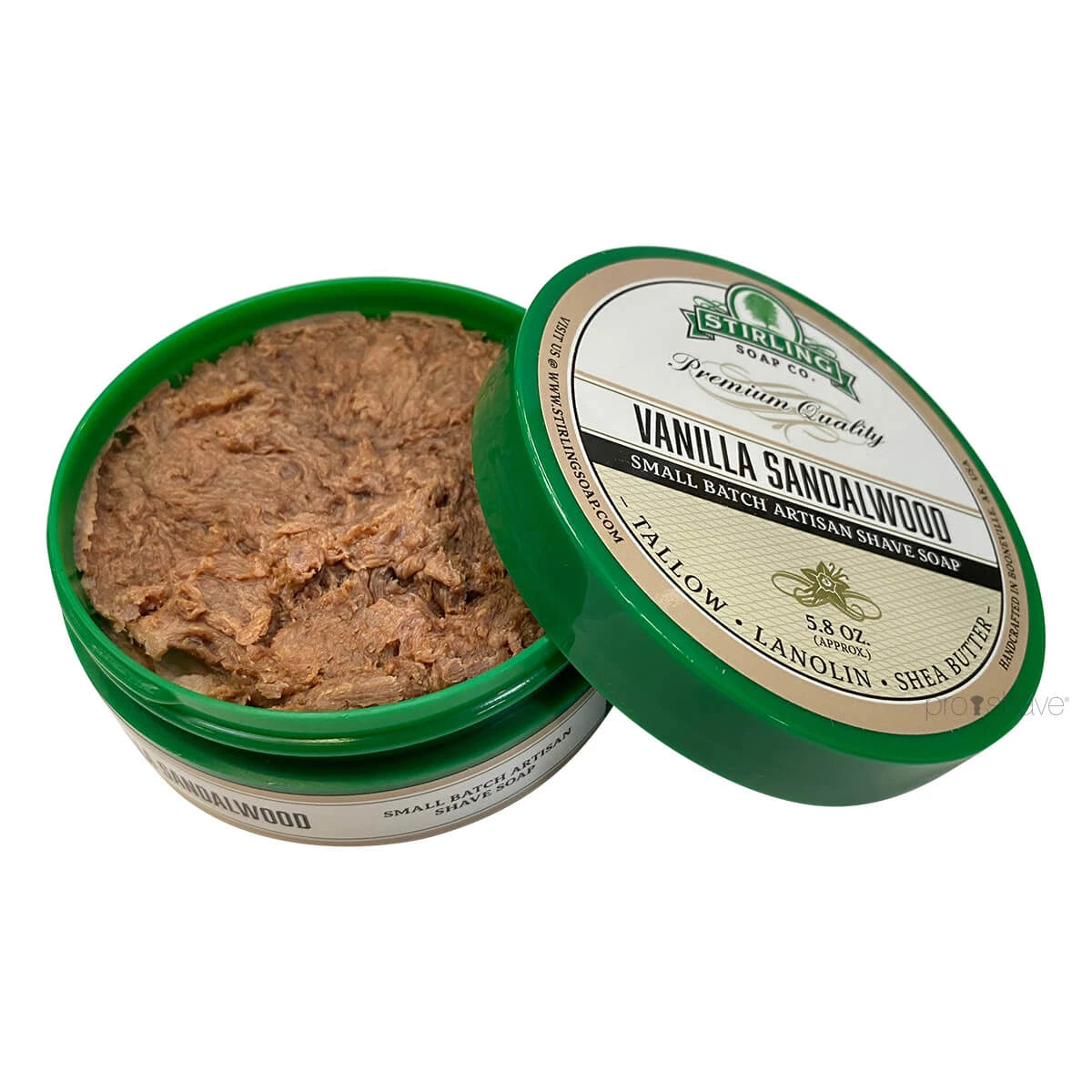 Shaving soap, Vanilla Sandalwood, 170 ml.