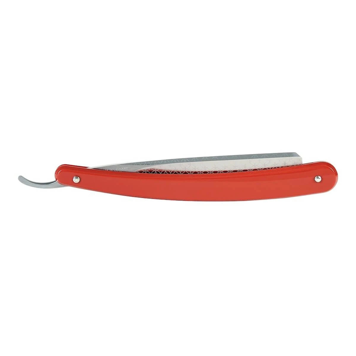 Rouns Shape Razor Dovo Straight Razor 5/8 Square Point – Red Acrylic – Proshave