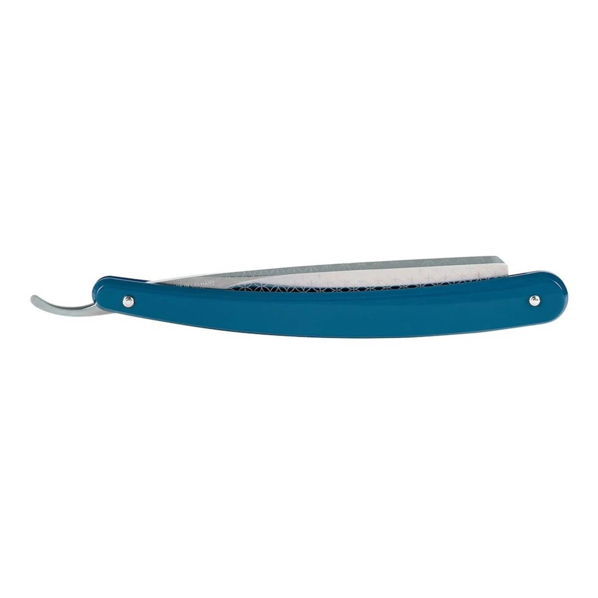 Straight Razor 5/8, Square point, Round, Blue Acrylic