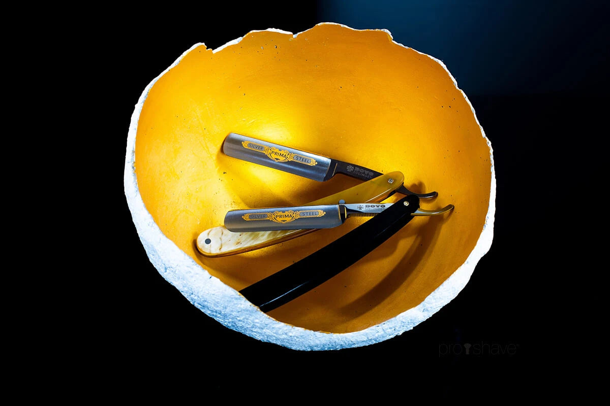 Straight Razor 5/8, Round nose, Prima, Horn