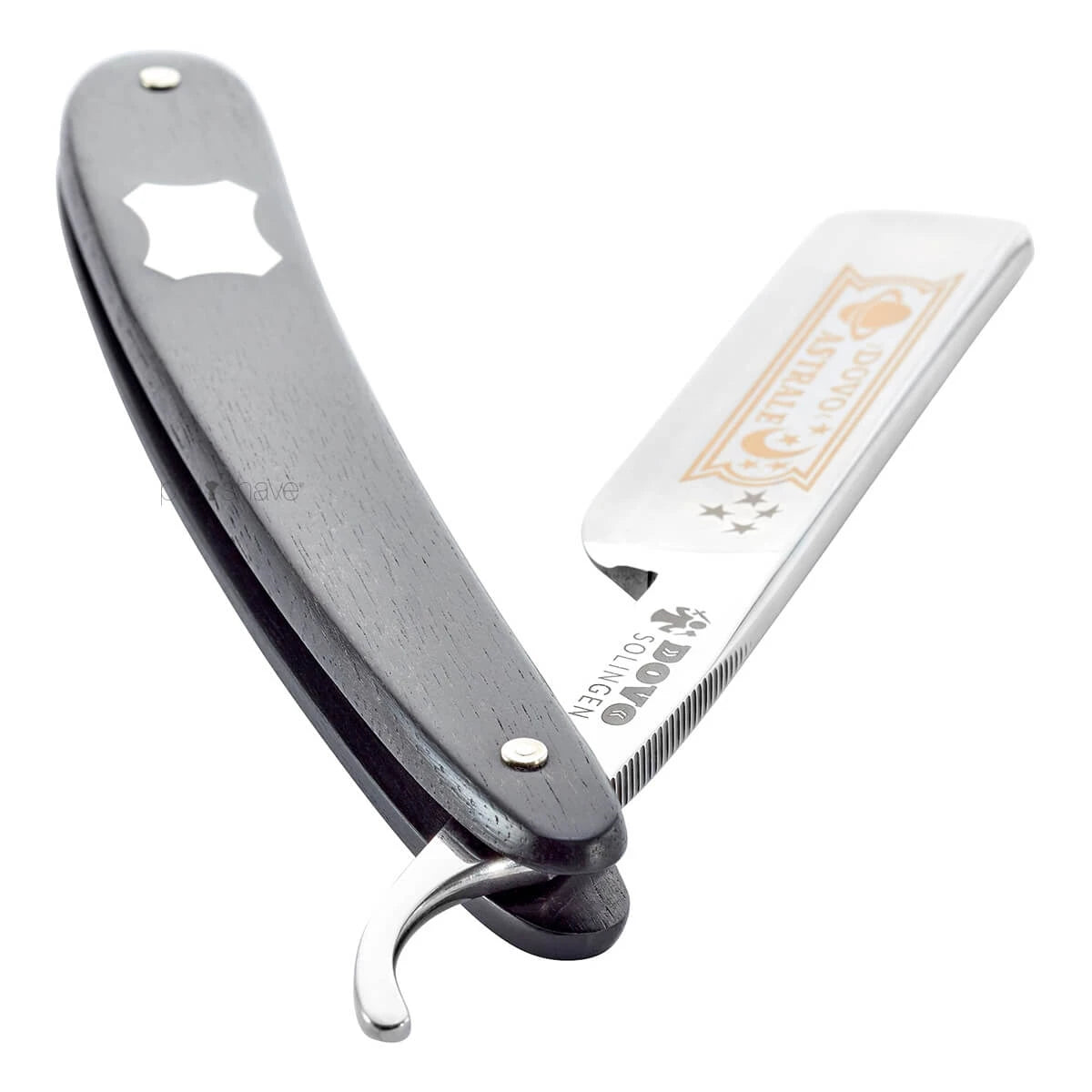Straight Razor 5/8, Round nose, Astral, Ebony