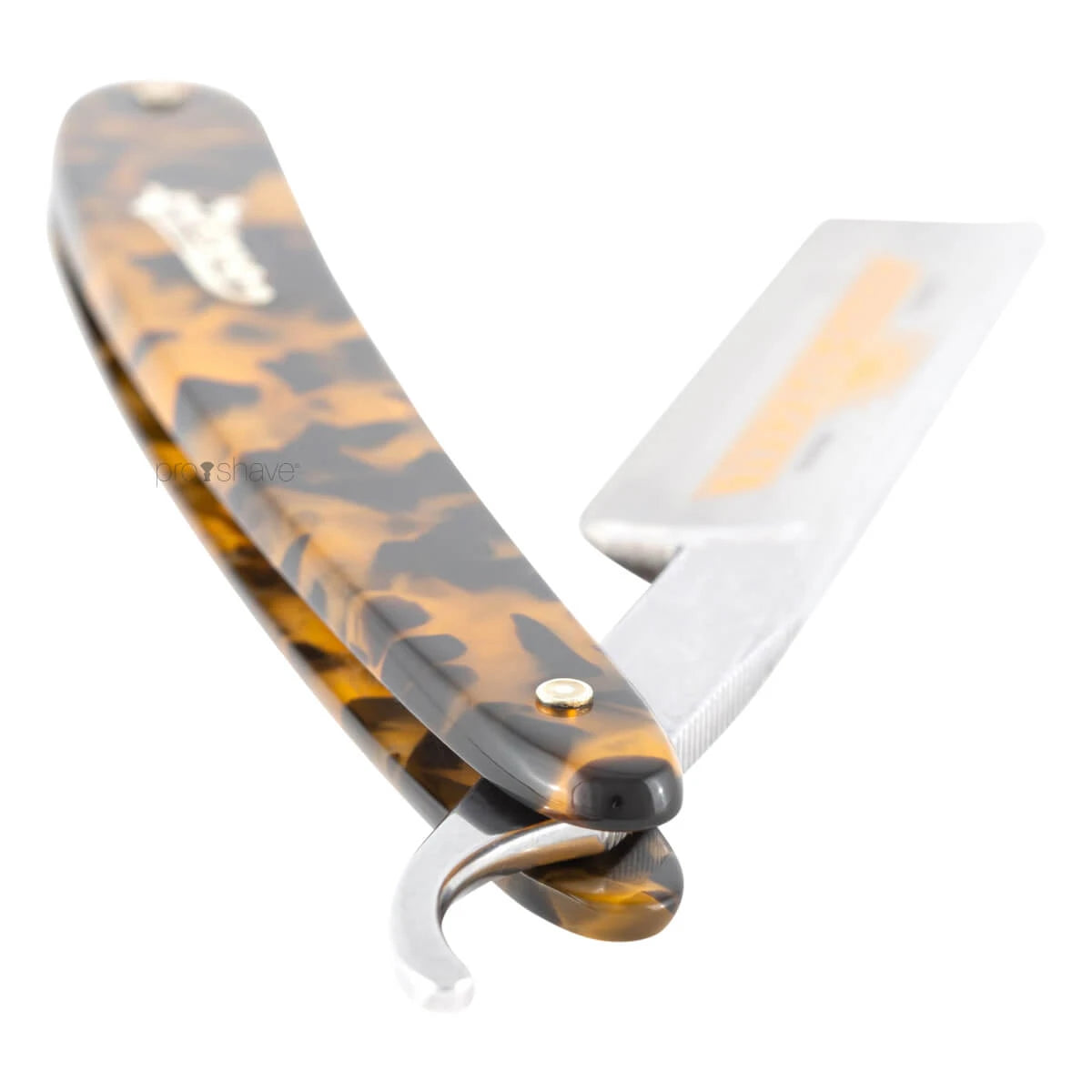 Straight Razor 5/8, Round nose, Special, Imit. tortoiseshell