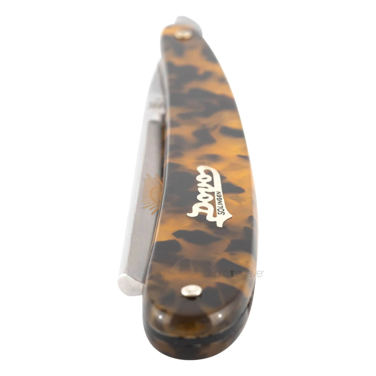 Straight Razor 5/8, Round nose, Special, Imit. tortoiseshell