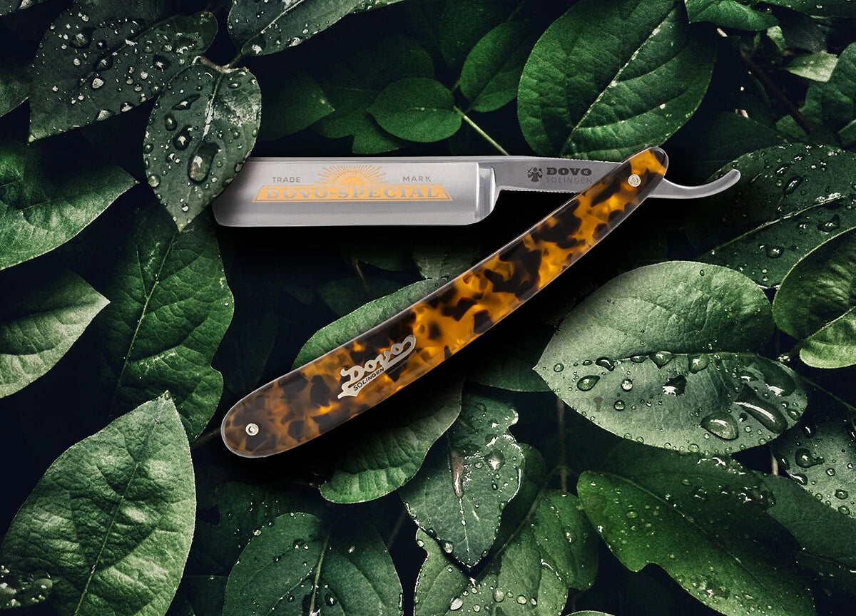Straight Razor 5/8, Round nose, Special, Imit. tortoiseshell