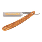 Straight Razor 5/8, Round nose, INOX, Olive wood