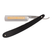 Straight Razor 5/8, Round nose, INOX, Ebony