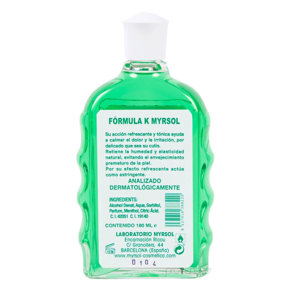 Aftershave & Face Tonic, Formula K, 180 ml.