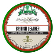 Shaving soap, British Leather, 170 ml.
