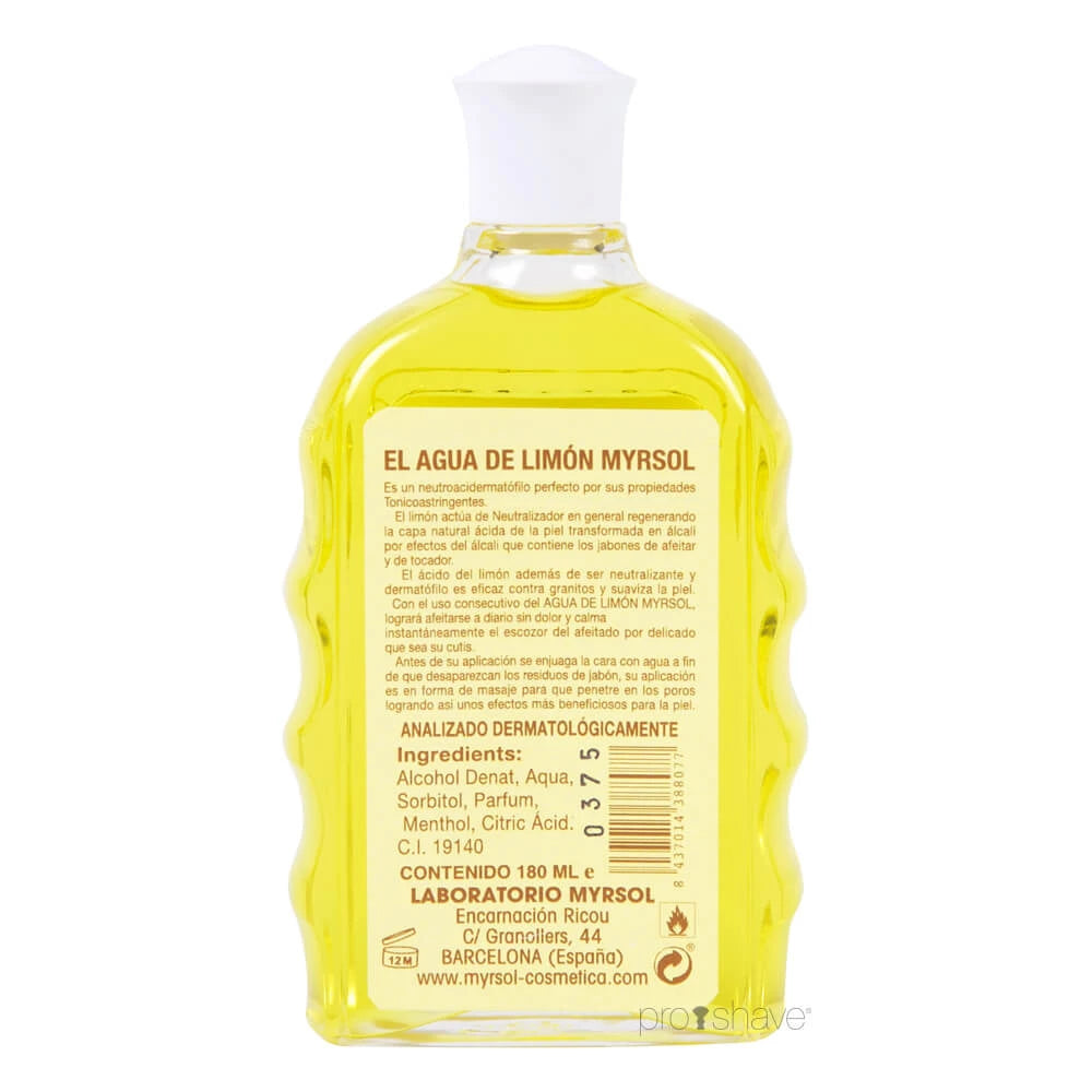 Aftershave Lotion, Agua de Limon, 180 ml.