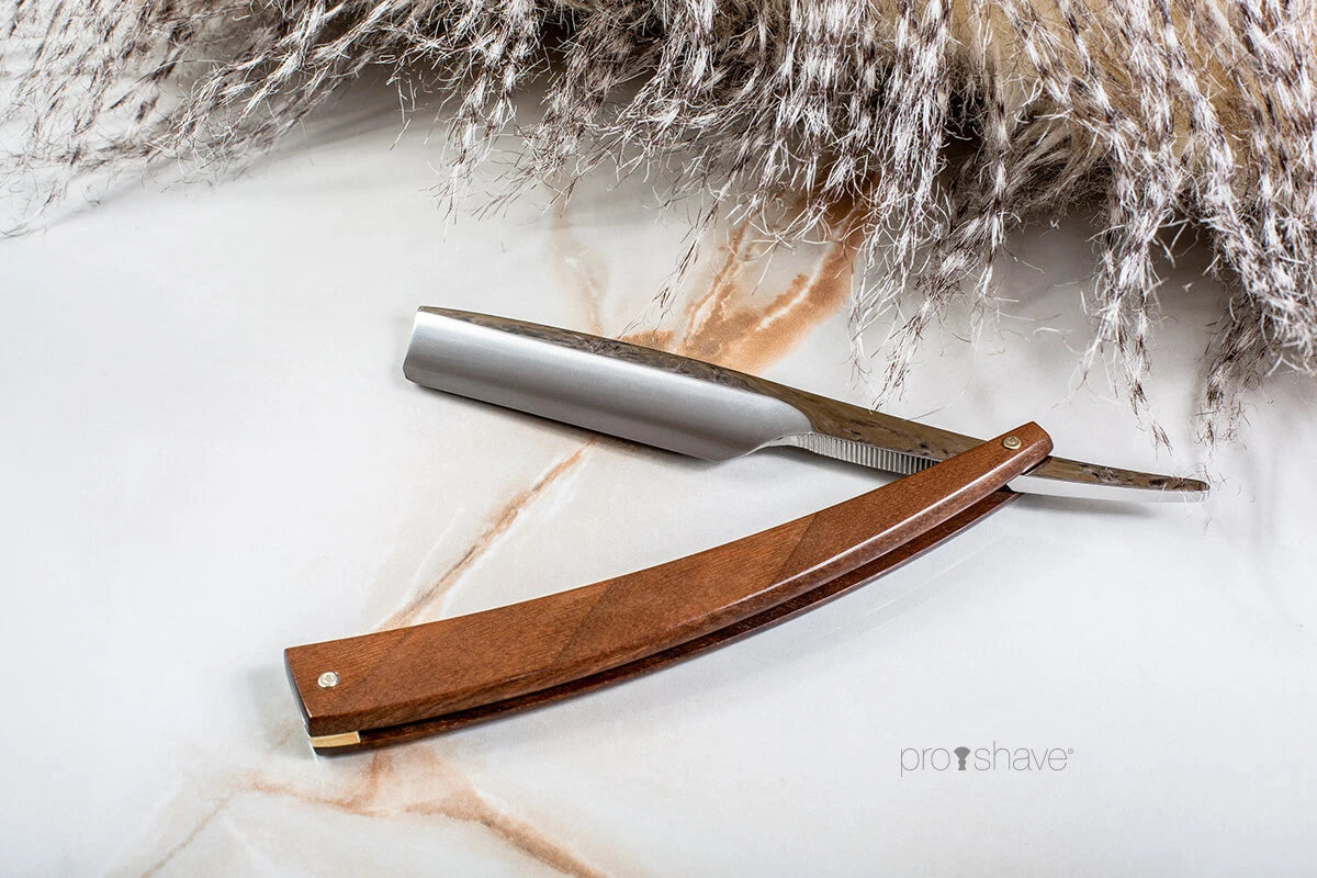 Straight Razor 5/8, Inverted Turkish Point, EDO, Walnut