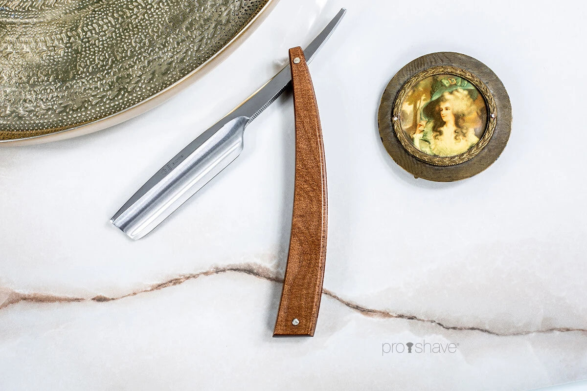 Straight Razor 5/8, Inverted Turkish Point, EDO, Beech