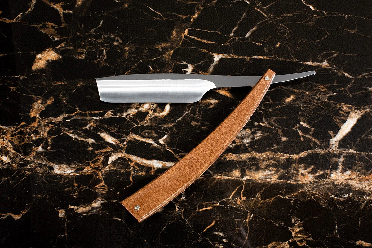 Straight Razor 5/8, Inverted Turkish Point, EDO, Beech