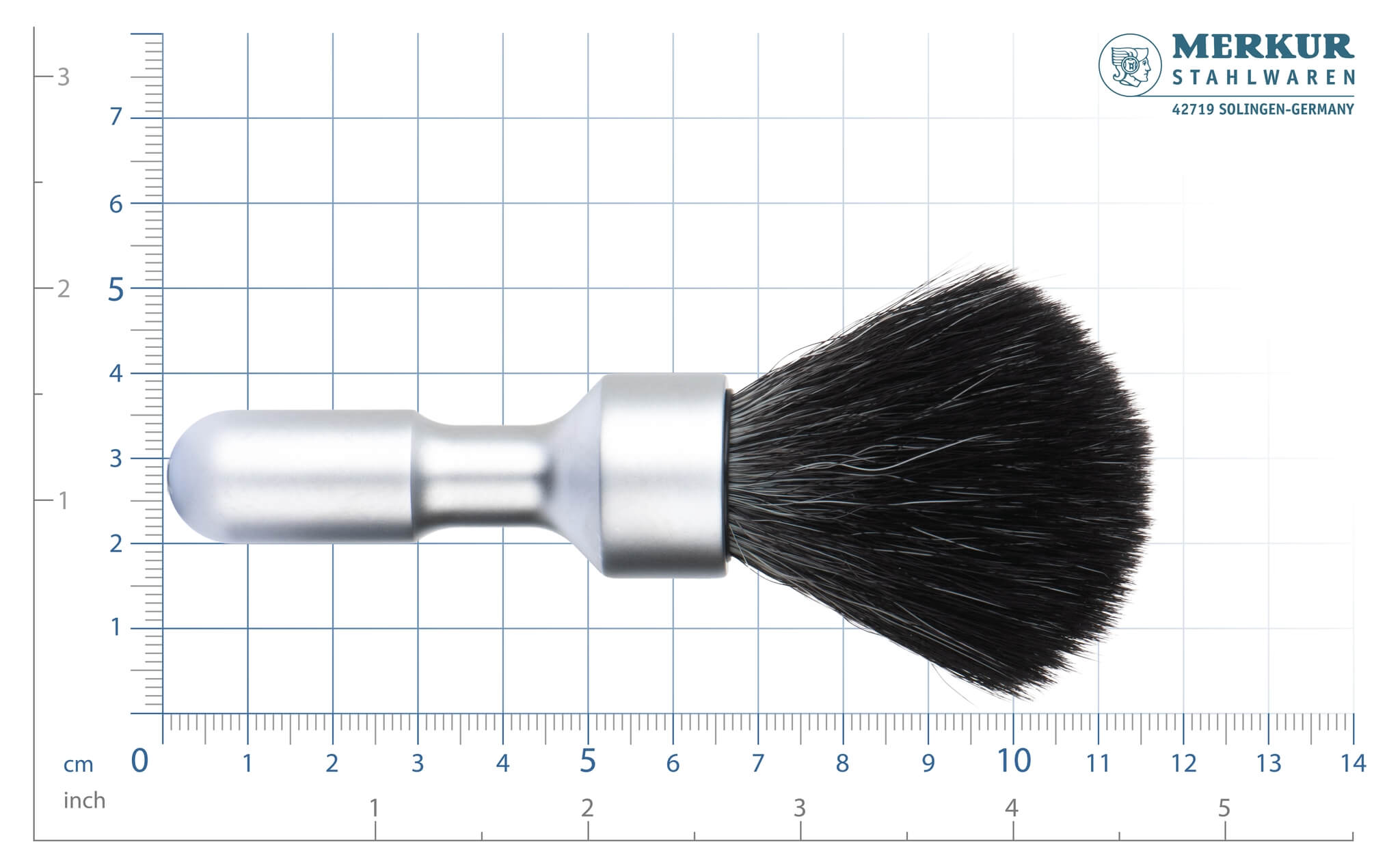 Futur Shaving Brush, Black Fibre, Matte