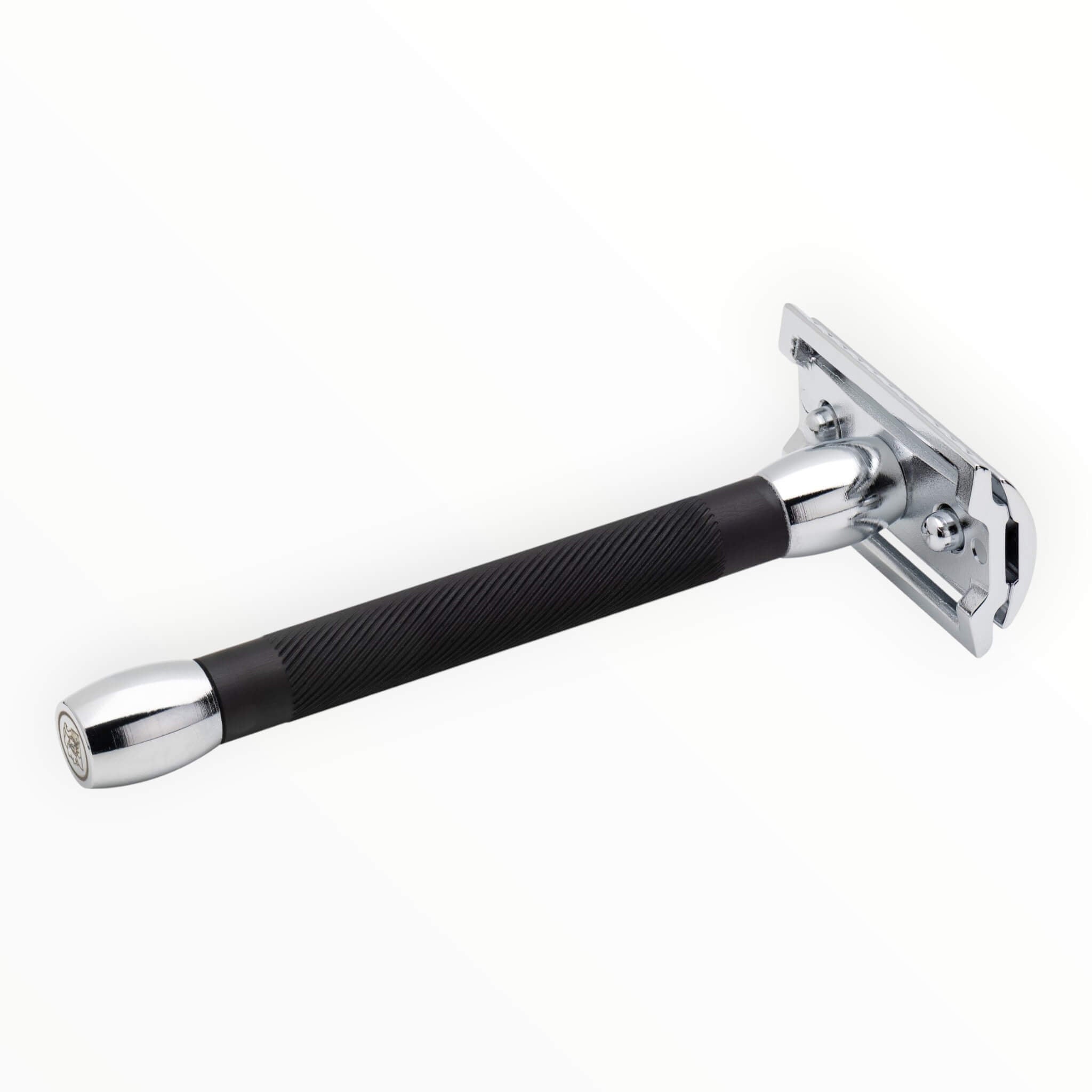 20C Safety Razor, Long, Black & Chrome