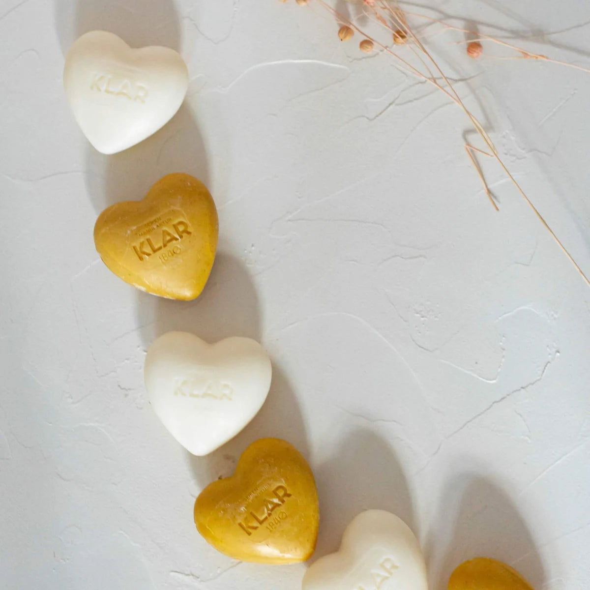 Heart-shaped soap, Rose, 65 gr.
