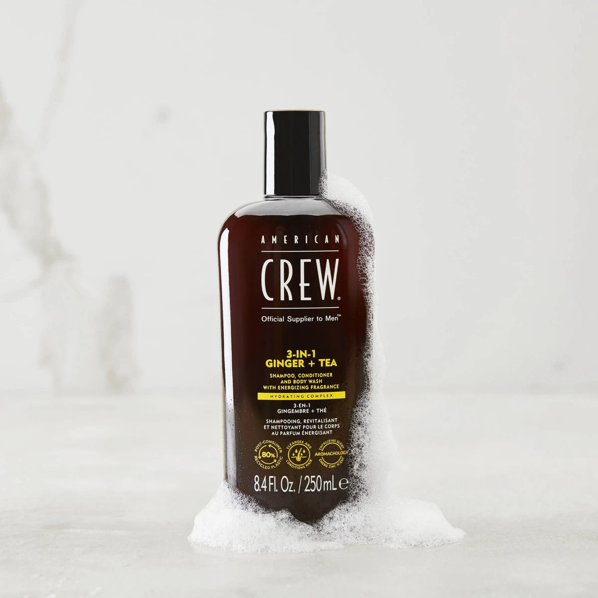 3-in-1 Ginger + Tea Hair & Body Shampoo, 450 ml.