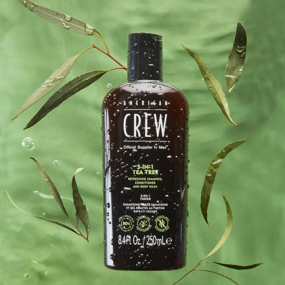 3-in-1 Tea Tree Hair & Body Shampoo, 450 ml.