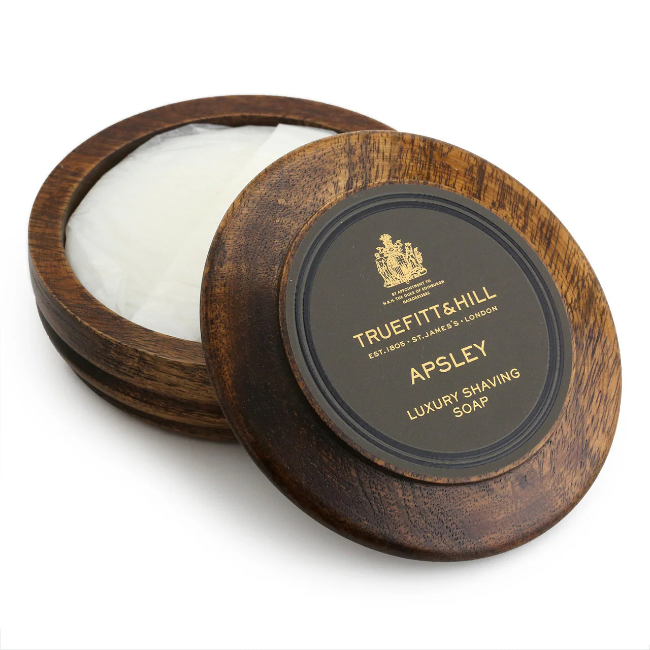Shaving soap in wooden bowl, Apsley, 99 gr.