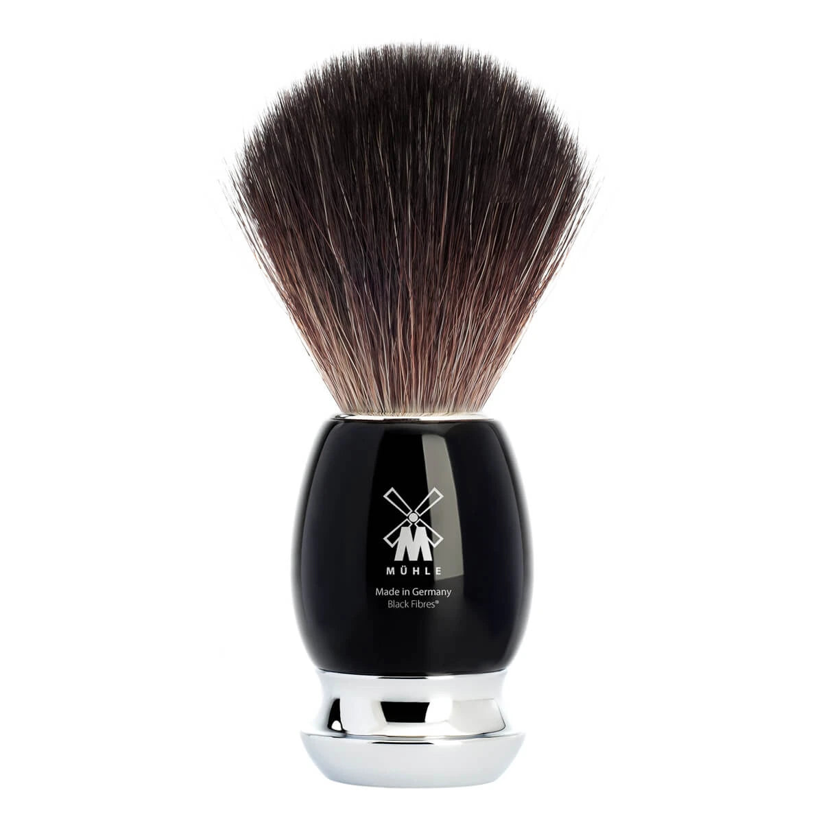 Black Fibre Shaving Brush, 21 mm, Vivo, Black Resin